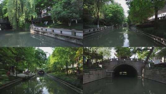 杭州庆春路中河河道高清在线视频素材下载