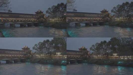 彭州市都江堰夜色高清在线视频素材下载