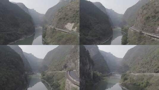 贵州茅台赤水河航拍风景山水酒都旅游河谷高清在线视频素材下载