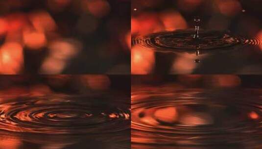 水滴水珠下落慢镜头10高清在线视频素材下载