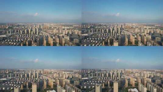 江苏宿迁城市风光建筑高楼航拍高清在线视频素材下载