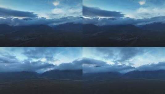 4K航拍贺兰山云雾缭绕版高清在线视频素材下载