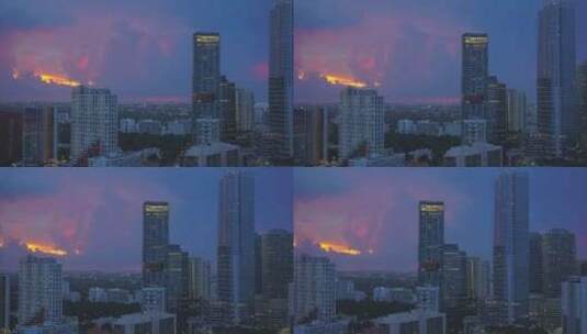 摩天大楼 城市景观 夜景 都市夜景高清在线视频素材下载