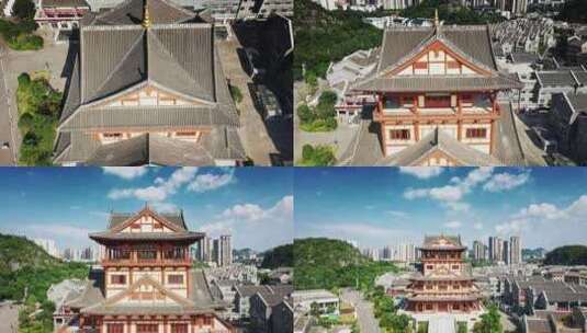 柳州龙城阁城市航拍宣传片高清在线视频素材下载
