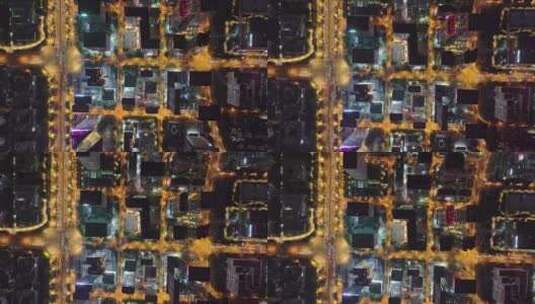 成都高新区夜景航拍高清在线视频素材下载