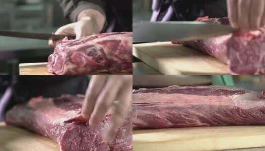 切牛肉高清在线视频素材下载