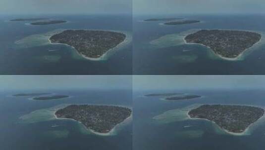 HDR印尼吉利群岛航拍自然风光高清在线视频素材下载