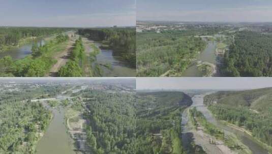 龙门国家级湿地公园高清在线视频素材下载
