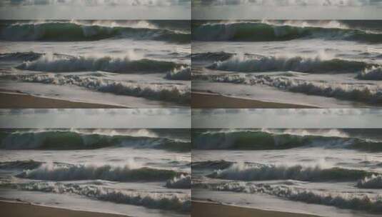 大海海浪阳光海洋浪花海水大气震撼开场片头高清在线视频素材下载
