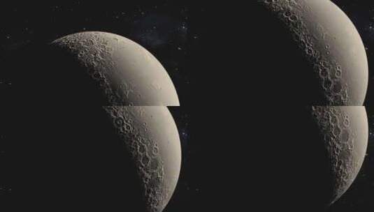 地球-月球高清在线视频素材下载