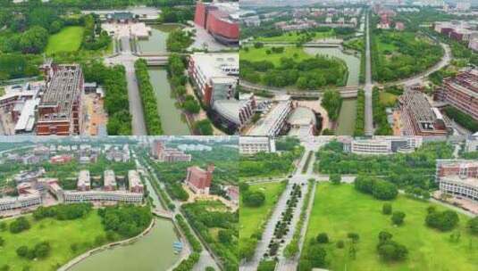 上海市闵行区上海交通大学闵行校区城市地标高清在线视频素材下载