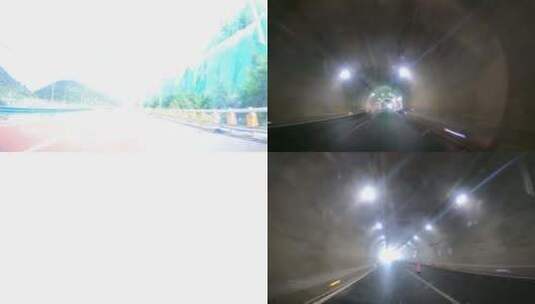 高速公路旅行旅途蓝天白云高清在线视频素材下载