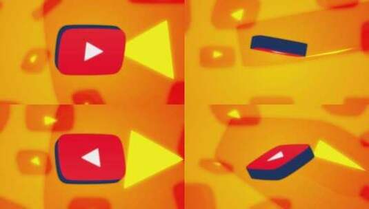 YouTube徽标动画高清在线视频素材下载