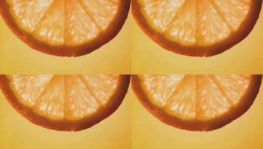 【4K原创】水滴在橙子上流过高清在线视频素材下载