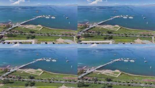 青海湖航拍2高清在线视频素材下载