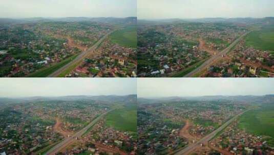 坎帕拉-恩德培高速公路，乌干达，东非-在高清在线视频素材下载