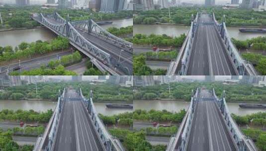 金匮大桥 京杭大运河 无锡段 无锡夜转日高清在线视频素材下载