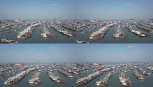 大海海洋渔船航拍高清在线视频素材下载