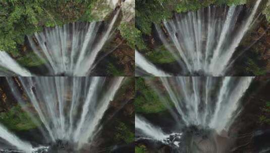 4K - 大气壮观的美丽瀑布高清在线视频素材下载