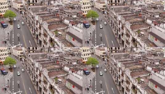 台山历史文化街区高清在线视频素材下载