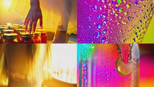 女性手触果酱罐近景画面高清在线视频素材下载