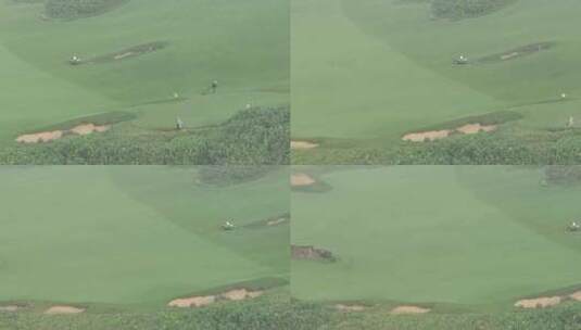 海南万宁山钦湾高尔夫球场高清在线视频素材下载