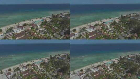 印度尼西亚吉利群岛航拍海岛沙滩自然风光高清在线视频素材下载