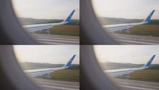 飞机滑行高清在线视频素材下载
