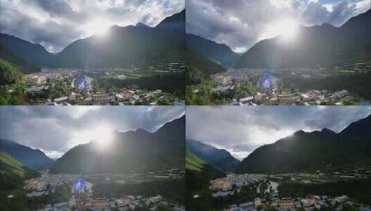 西藏林芝察隅县4K延时摄影高清在线视频素材下载
