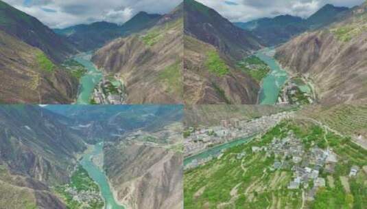 甘孜州-大渡河流域-航拍高清在线视频素材下载