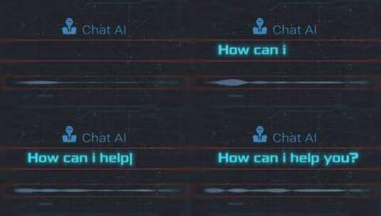 AI聊天界面高清在线视频素材下载