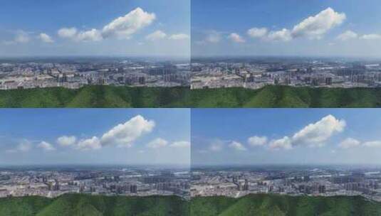 河南宜阳县城航拍城市风景背景高清在线视频素材下载
