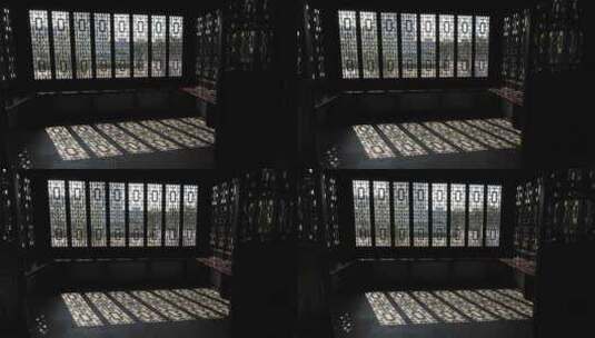中式建筑室内唯美光影 沉浸范围高清在线视频素材下载