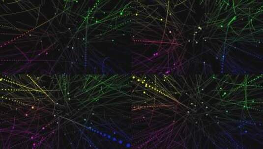 彩色粒子穿梭动态背景素材高清在线视频素材下载