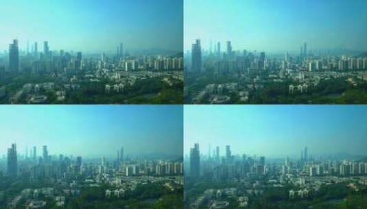 城市建设深圳高楼建筑都市风光高清在线视频素材下载