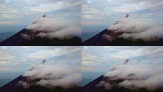 危地马拉活火山高清在线视频素材下载