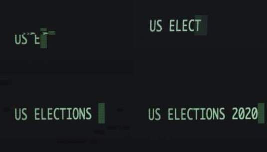 美国选举动画特写高清在线视频素材下载