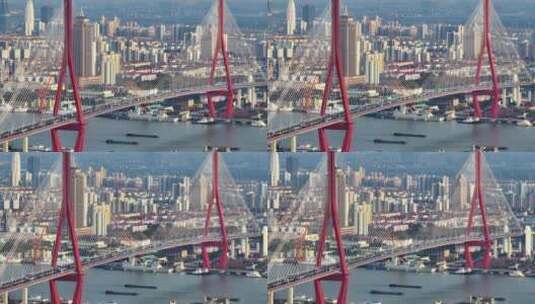 上海市杨浦大桥高清在线视频素材下载