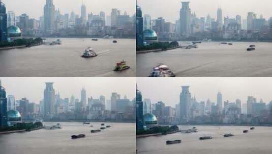 上海江河交通与城市建筑高清在线视频素材下载