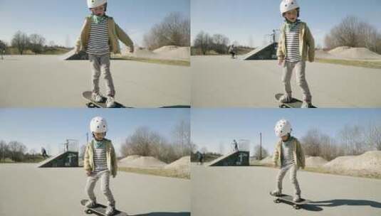 滑板 街头滑板 极限运动 运动 公园滑板高清在线视频素材下载