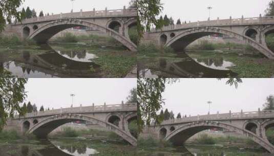 赵州桥的倒影高清在线视频素材下载