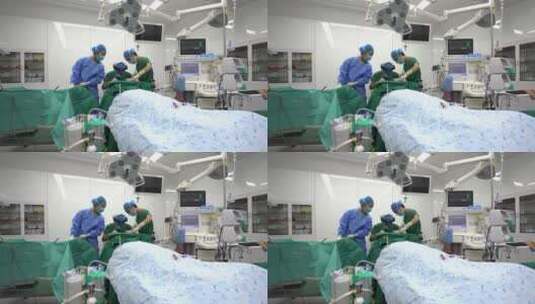 手术室 手术进行中 广角4 4k 30fps高清在线视频素材下载
