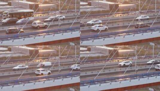 南浦大桥航拍高清在线视频素材下载