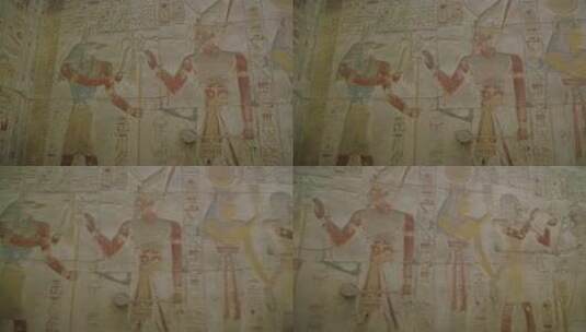 古埃及的浮雕高清在线视频素材下载