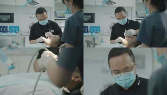 牙科医生在给病人做手术.mpg高清在线视频素材下载