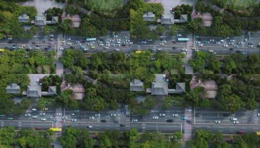 生态城市公路航拍高清在线视频素材下载
