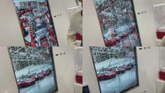齐鲁国际车展，特斯拉首次亮相高清在线视频素材下载