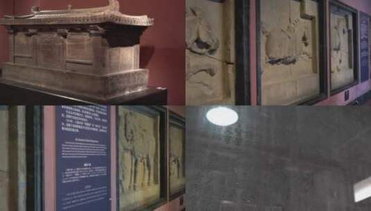 西安碑林博物馆环境实拍特写3高清在线视频素材下载