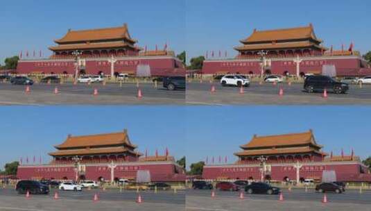 北京首都天安门城楼高清在线视频素材下载