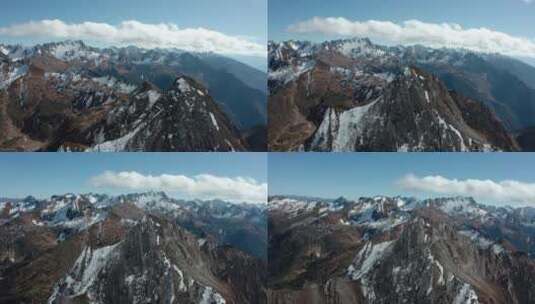 雪山航拍4K高清在线视频素材下载